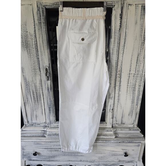 NWT Pilcro Low-Rise White Parachute Pants - Small - Picture 6 of 6